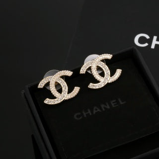 Chanel Elegant Pavé CC Earrings