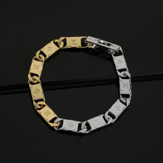 Louis Vuitton Monogram Two Tone Link Bracelet