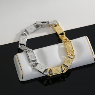Louis Vuitton Monogram Two Tone Link Bracelet