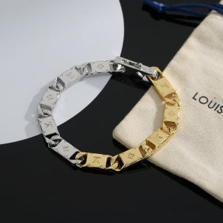 Louis Vuitton Monogram Two Tone Link Bracelet