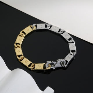 Louis Vuitton Monogram Two Tone Link Bracelet